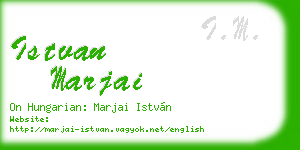 istvan marjai business card